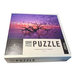 1000 Piece Puzzle, Jekyll Island, GA Driftwood Beach, Lantern Press, 18” x 27”.